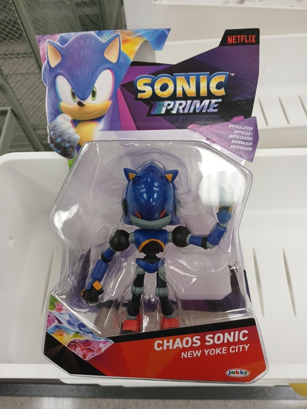 Jakks Chaos Sonic Action Figure - Blue - Sonic Prime